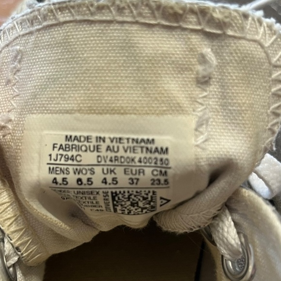 Dark Grey Converse Low Tops - Picture 3 of 3